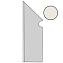 Плинтус Atlas Concord Италия Dwell A1LE Off White Battiscopa Sagomato SX 30х7,2см 0,259кв.м.
