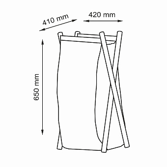 Корзина для белья WASSERKRAFT Nau WB-773-L белый 112л