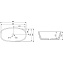 Раковина накладная Abber RECHTECK AC2206 60,5х39см