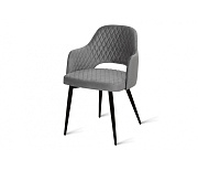 Кухонный стул AERO 54х54х80см велюр/сталь Dark Grey