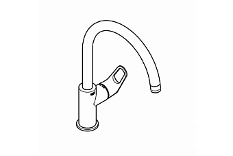 Смеситель для кухни GROHE BauFlow 31230001 высокий излив хром