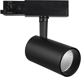 Трековый светильник Mantra FUJI 7214 30Вт LED чёрный для трёхфазного трека