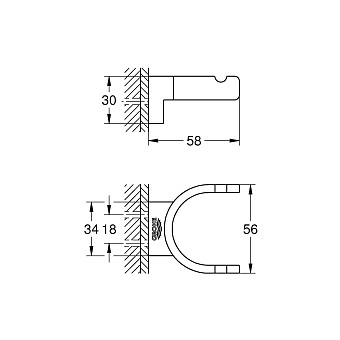 Крючок GROHE Selection 41049GL0 Холодный рассвет