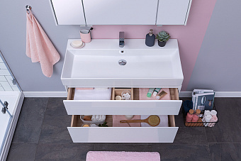 Тумба с раковиной AQUANET Бруклин 212598 43,6х86х66,2см