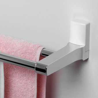 Полотенцедержатель WASSERKRAFT Leine K-5000 WHITE K-5040WHITE бежевый/хром 63,5см