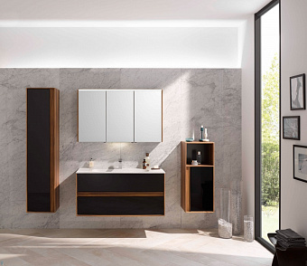 Пенал подвесной VITRA Metropole 58204 40х35х160см сливовое дерево