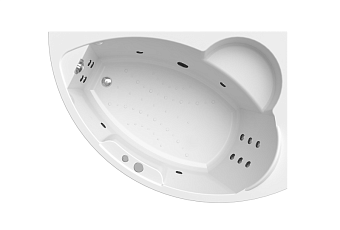 Ванна акриловая RADOMIR Vannesa Алари 2-76-2-2-0-218 168х120см угловая