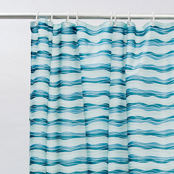 Шторка для ванной IDDIS Basic B17P218i11 180х180см синий