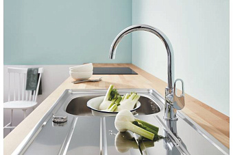 Смеситель для кухни GROHE BauFlow 31230001 высокий излив хром