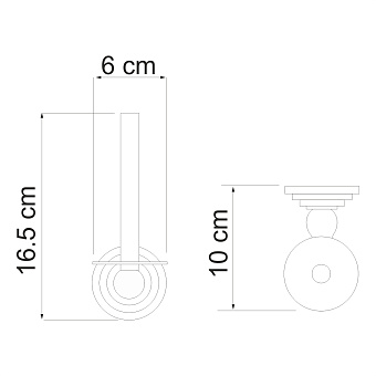 Держатель туалетной бумаги WASSERKRAFT Ammer K-7000 K-7097 хром