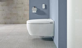 Унитаз подвесной VITRA V-Care 5674B003-6194 безободковый с микролифтом