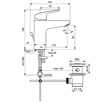 Душевой комплект IDEAL STANDARD CERAFLEX BD001AA chrome