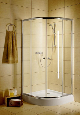 Угловое ограждение RADAWAY Classic 30000-01-06 A 90 185х90см стекло фабрик