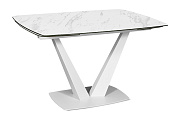 Кухонный стол раскладной AERO 85х120х76см закаленное стекло/керамика/сталь Mrb Pl