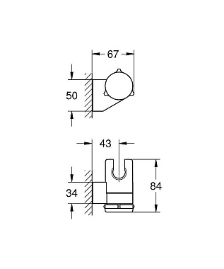 Держатель для душа GROHE 27595000 хром