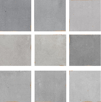 Настенная плитка WOW Mestisaje 111358 Mestizaje Zellige Decor Grey 12,5х12,5см 0,422кв.м. глянцевая