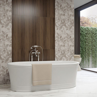 Настенная плитка KERAMA MARAZZI 13096TR коричневый темный структура обрезной 30х89,5см 1,343кв.м. матовая