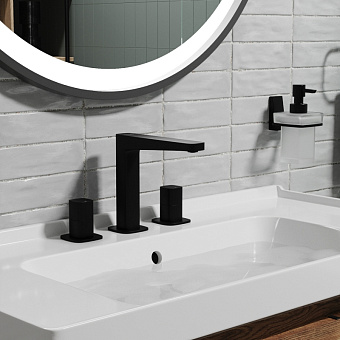 Смеситель для раковины WASSERKRAFT Nuthe 9100 9135 чёрный