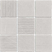 Матовый керамогранит WOW Gea 120290 Carved Grey 12,1х12,1см 0,542кв.м.