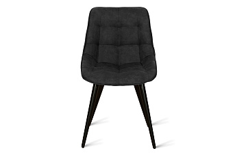 Кухонный стул AERO 49х57х83см сталь/экокожа Basalt