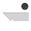 Плинтус Atlas Concord Италия Marvel Pro ADX9 Noir St. Laurent Battiscopa Sagomato 30х7,2см 0,259кв.м.