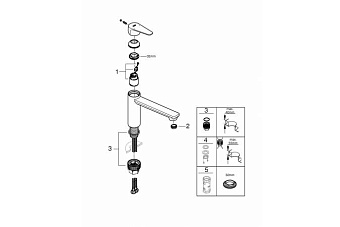 Смеситель для кухни GROHE BauEdge 31693000 поворотный излив хром