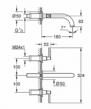 Смеситель для раковины GROHE Atrio New 20169003 хром