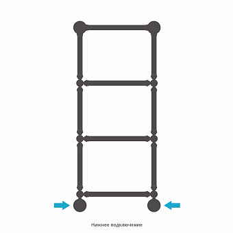Полотенцесушитель СУНЕРЖА Ренессанс 051-0281-9640 состаренная латунь