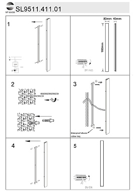 Светильник фасадный ST Luce NUVOLA SL9511.411.01 24Вт IP54 LED чёрный