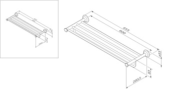 Полотенцедержатель AM-PM Like A8037700 хром 65,5см