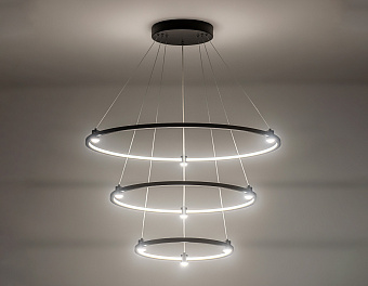 Люстра подвесная Ambrella COMFORT LineTech FL5514 90Вт 12 лампочек LED