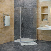 Угловое ограждение RGW Hotel HO-082 195х100см стекло прозрачное