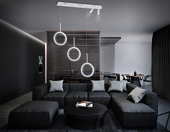 Люстра подвесная Ambrella COMFORT LineTech FL5277 59Вт 5 лампочек LED