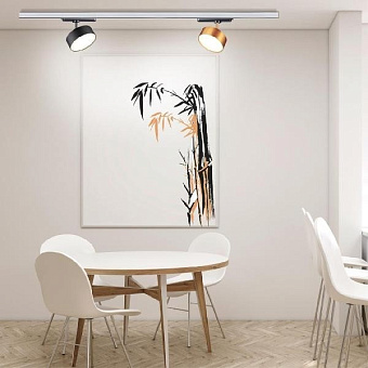 Трековый светильник Novotech PORT 358757 24Вт LED матовое золото для однофазного трека