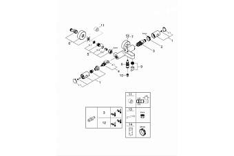 Смеситель для ванны GROHE Grohtherm 800 Cosmopolitan 34766000 хром