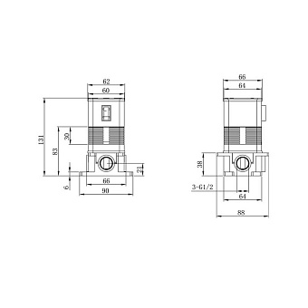 Смеситель для душа CAPRIGO ADRIA-UNO 02-550-crm хром