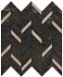 Керамическая мозаика Atlas Concord Италия Marvel Edge AEPR Absolute Brown Mosaico Twill Lappato 30х31см 0,372кв.м.