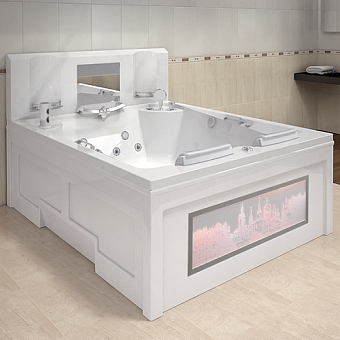 Мини бассейн СПА RADOMIR RIMINI 1-30-0-0-5-047Б 1900х1500х50см 0,59куб.м