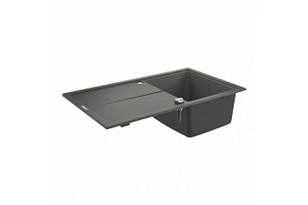 Мойка кухонная GROHE K400 31640AT0 86х50см серый гранит