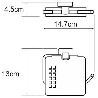 Держатель туалетной бумаги WASSERKRAFT Dill K-3900 K-3925 хром
