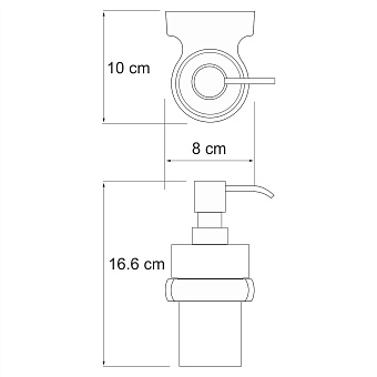 Дозатор WASSERKRAFT Berkel K-6800 K-6899 хром