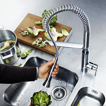 Смеситель для кухни GROHE K7 31379000 гибкий излив хром