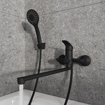 Смеситель для ванны MILARDO Rora RORBL00M10 чёрный матовый