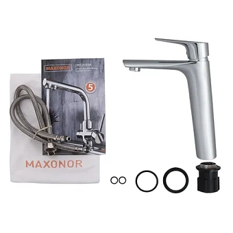 Смеситель для раковины Maxonor MN1173 хром