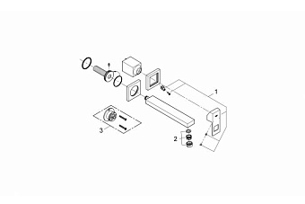 Смеситель для раковины GROHE Eurocube 23447000 хром
