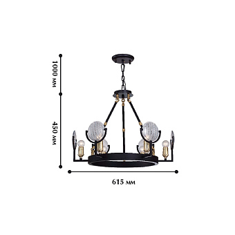 Люстра подвесная Favourite Fara 1721-6PC 240Вт 6 лампочек E27