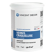 Декоративное покрытие VINCENT DECOR Decorum Vernis Craquelure base Classique Имитация потрескавшегося покрытия 1кг
