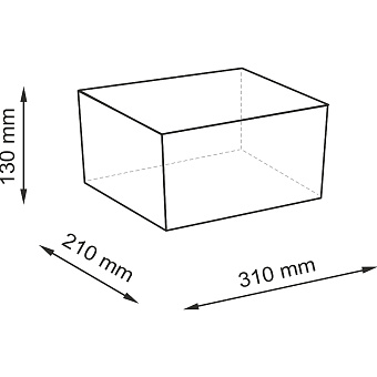 Корзина для белья WASSERKRAFT Abens WB-220-S коричневый 8,5л