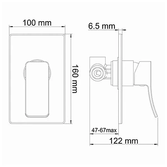 Гигиенический душ WASSERKRAFT A106156 хром