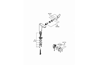 Смеситель для раковины GROHE Eurosmart 23975003 хром
